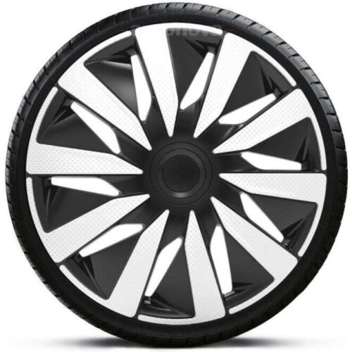13"-os Lazio Carbon Silver Black dísztárcsa garnitúra (4darab)