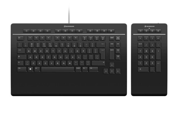 3Dconnexion Keyboard Pro with Numpad billentyűzet USB + RF Wirele...