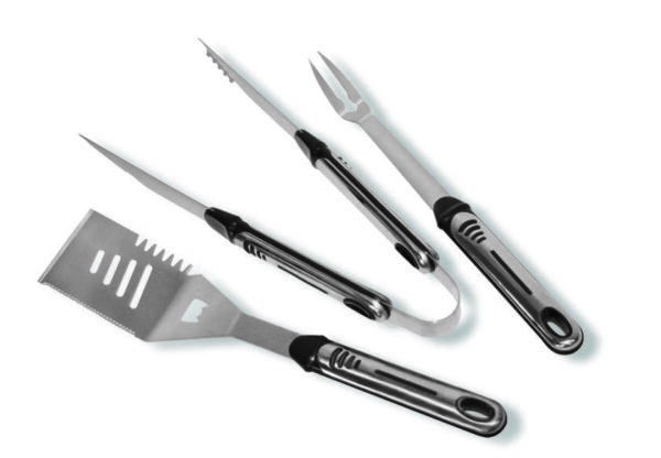 ACTIVA Lux 3 darabos rozsdamentes Grill szett