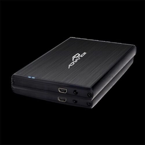 Advance STEELDISK 2.5" Külső HDD/SSD Ház Fekete