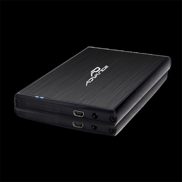 Advance STEELDISK 2.5" Külső HDD/SSD Ház Fekete