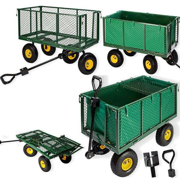 All 4 Home többfunkciós Kerti kocsi 500 kg teherbírás - sötétzöld