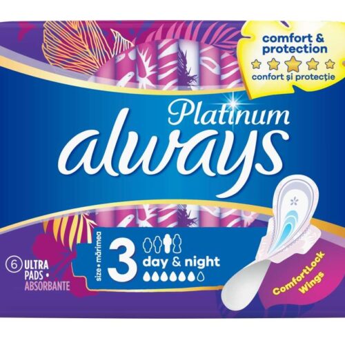 Always Platinum Day & Night szárnyas egészségügyi Betét 6db