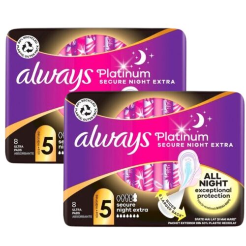 Always Platinum Secure Night Extra egészségügyi Betét 2x8db