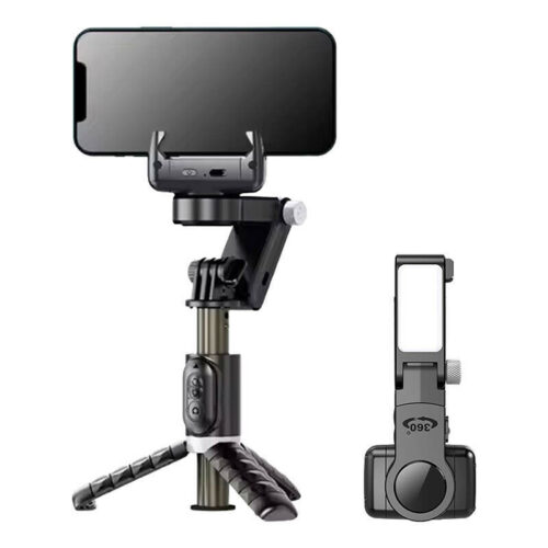 Apexel Q18 Gimbal Tripod LED Fénnyel