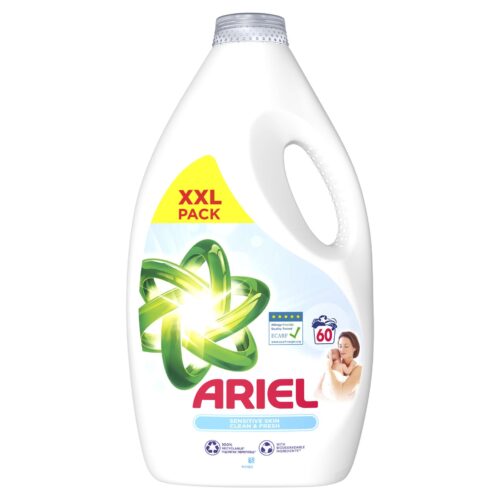 Ariel Sensitive Skin Clean & Fresh folyékony Mosószer 3L - 60 mosás