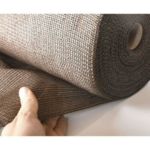 Árnyékoló háló RECYNET gomblyukakkal 1.5x50m barna 120g/m2 2021519