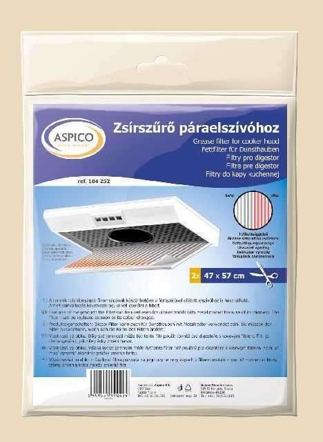 Aspico 104252 Telítettségjelzős zsírszűrő páraelszívóhoz