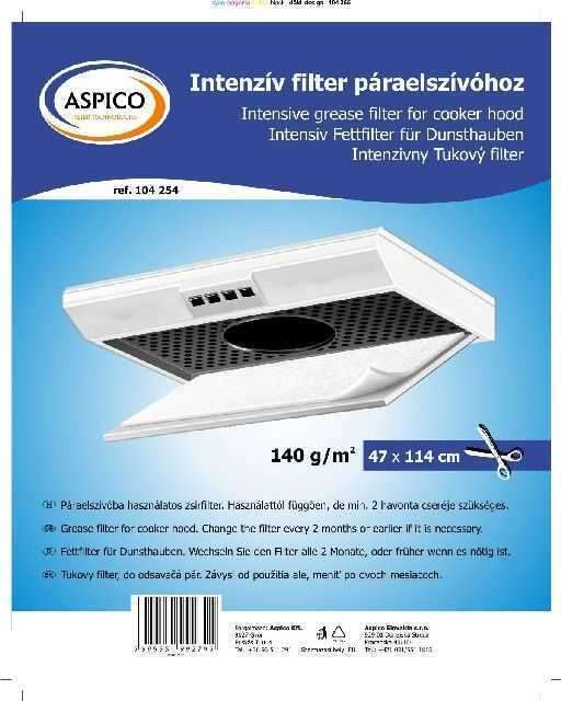 Aspico 104254 intenzív zsírszűrő páraelszívóhoz