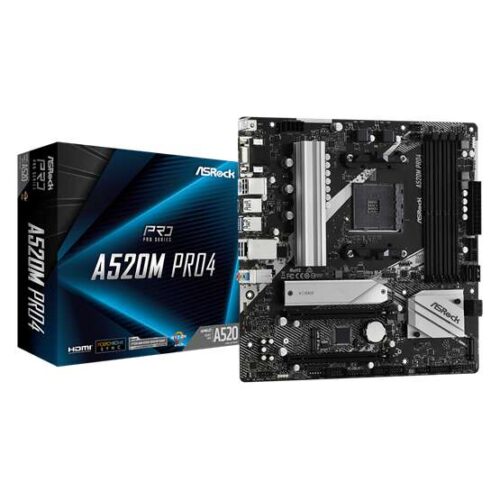 ASRock A520M PRO4 90-MXBDU0-A0UAYZ