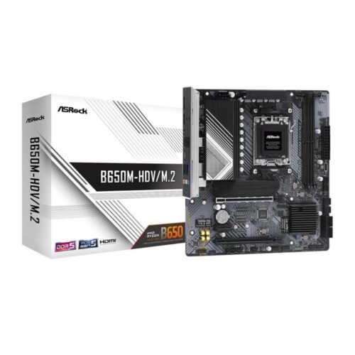 ASRock Motherboard B650M-HDV/M.2 - Micro ATX - Socket AMD AM5 - A...