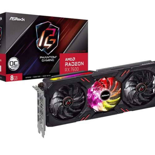 ASRock Radeon RX 7600 Phantom Gaming 8GB OC RX7600 PG 8GO
