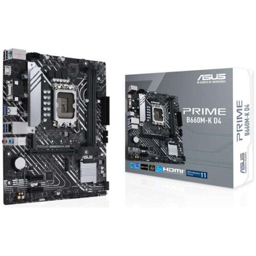 Asus Alaplap S1700 PRIME B660M-K D4 INTEL B660