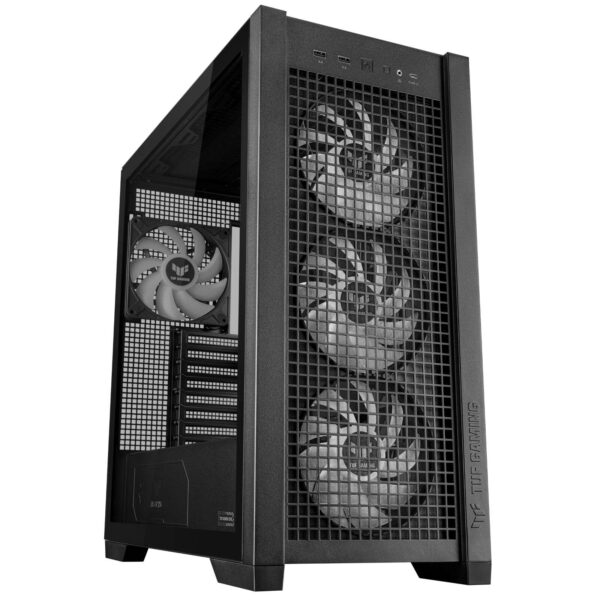 Asus TUF Gaming GT302 ARGB Számítógépház - Fekete
