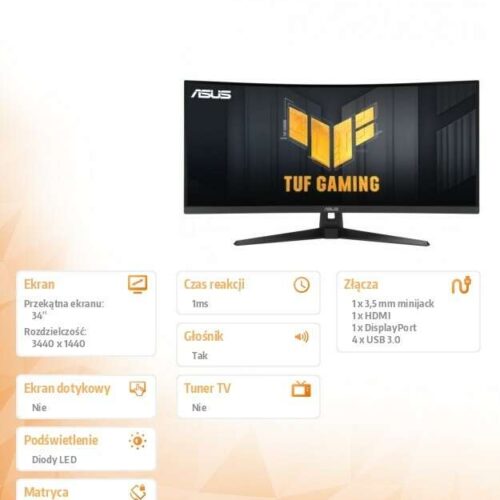 ASUS TUF Gaming VG34VQ3B számítógép monitor 86
