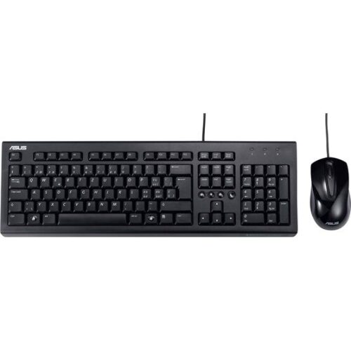 ASUS U2000 Billentyűzet+Egér Fekete  HU