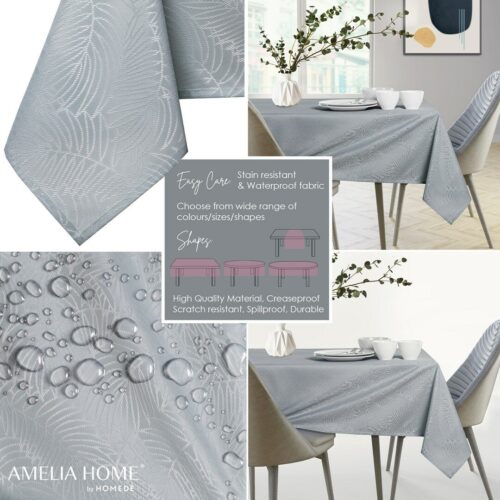 Asztalterítő Gaia szürke dombornyomott 100x100 AmeliaHome