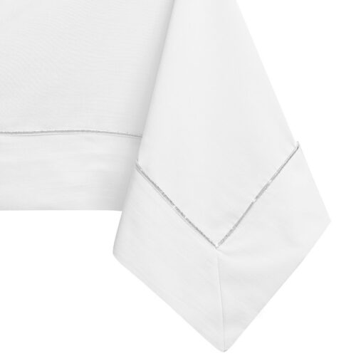 Asztalterítő Pure fehér sima klasszikus 140x140 DecoKing