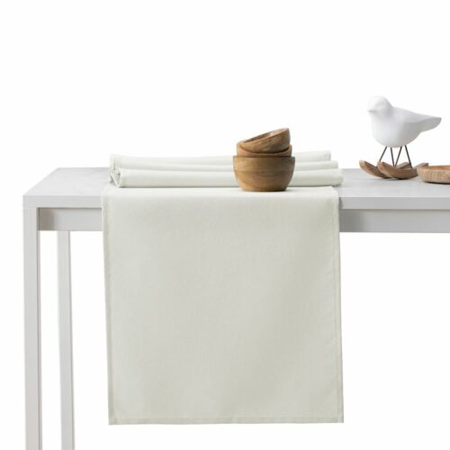 Asztalterítő Pure krémű sima klasszikus 115x300+35x300 DecoKing
