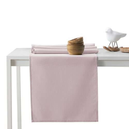 Asztalterítő Pure púderrózsa sima klasszikus 115x180+35x180 DecoKing