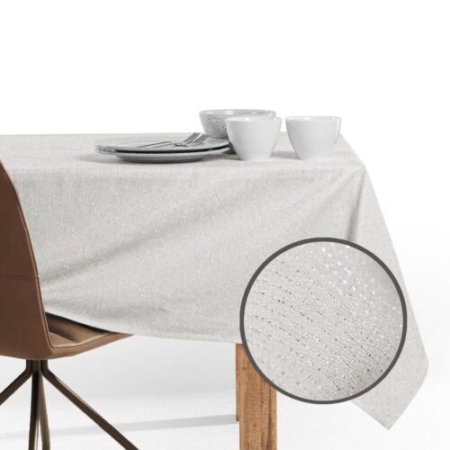 Asztalterítő Sparkle krémű metálfényes modern 30x80 DecoKing