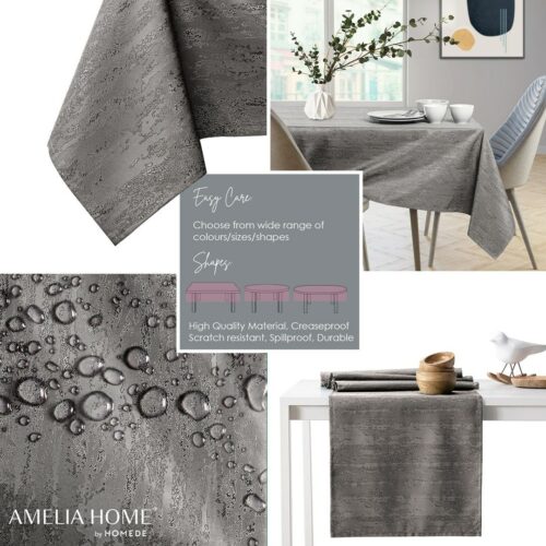 Asztalterítő Vesta barna dombornyomott modern 80x80 AmeliaHome
