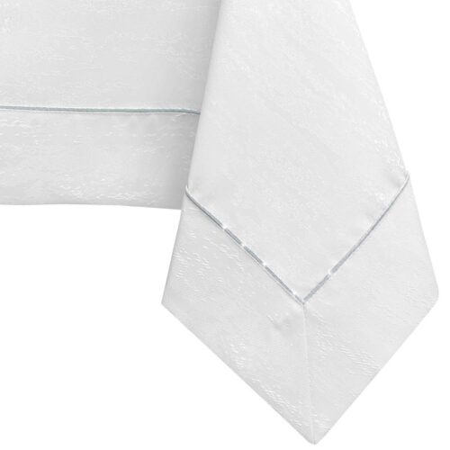Asztalterítő Vesta fehér dombornyomott modern 140x350 AmeliaHome