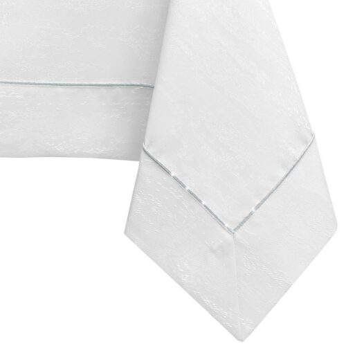 Asztalterítő Vesta fehér dombornyomott modern 140x500 AmeliaHome