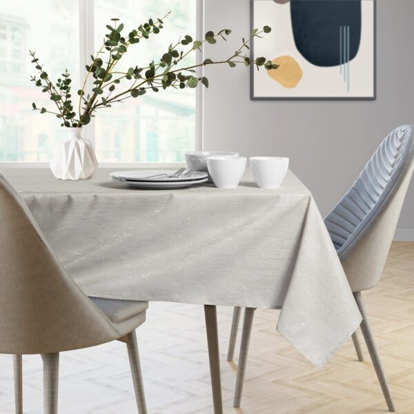 Asztalterítő Vesta krémű dombornyomott modern 40x180 AmeliaHome