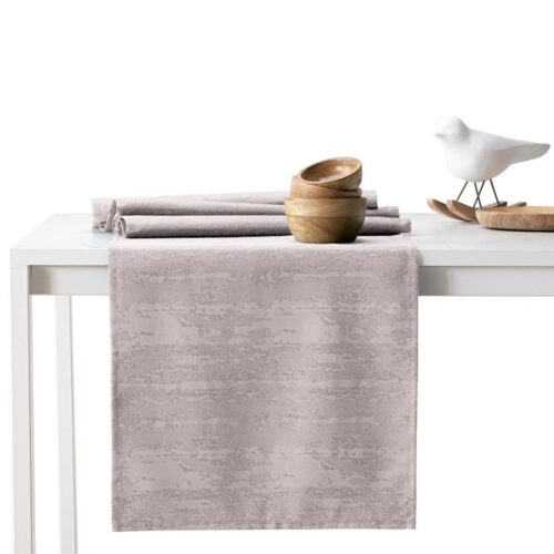 Asztalterítő Vesta púderrózsa dombornyomott modern 120x120 AmeliaHome