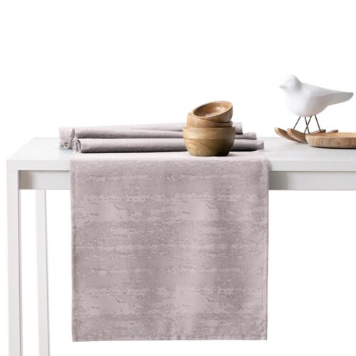 Asztalterítő Vesta púderrózsa dombornyomott modern 140x300 AmeliaHome