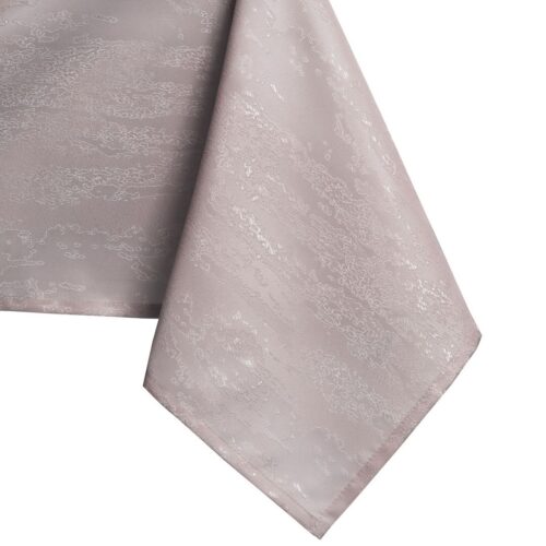 Asztalterítő Vesta púderrózsa dombornyomott modern 155x450 owal A...