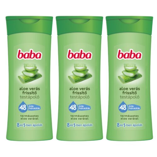 Baba frissítő Testápoló Aloe Vera 3x400ml
