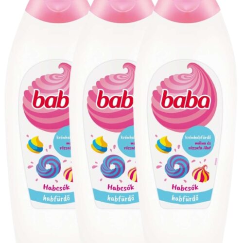 Baba Habfürdő Málna és Rózsafa 3x750ml