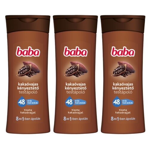 Baba kényeztető Testápoló Kakaóvaj 3x400ml