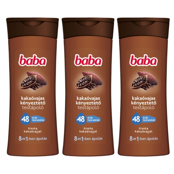 Baba kényeztető Testápoló Kakaóvaj 3x400ml