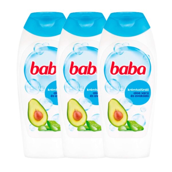 Baba Krémtusfürdő Aloe Vera és Avokádó 3x400ml
