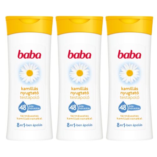 Baba nyugtató Testápoló Kamilla 3x400ml
