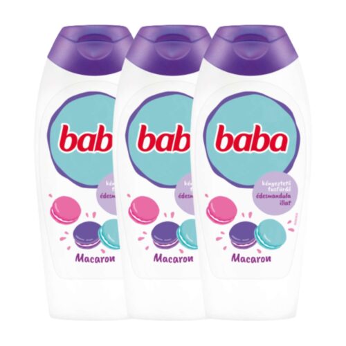 Baba Tusfürdő Édesmandula illat - Macaron 3x400ml