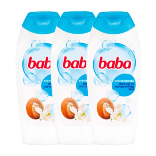 Baba Tusfürdő Sheavaj&Narancsvirág 3x400ml