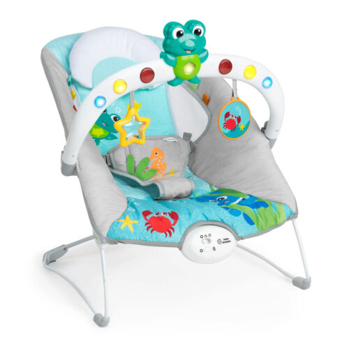 BABY EINSTEIN Zenélő rezgő pihenőszék fényekkel Kick to It Neptun...