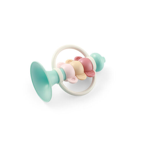 BABYONO Csörgő rágókával Trombitás 0m+
