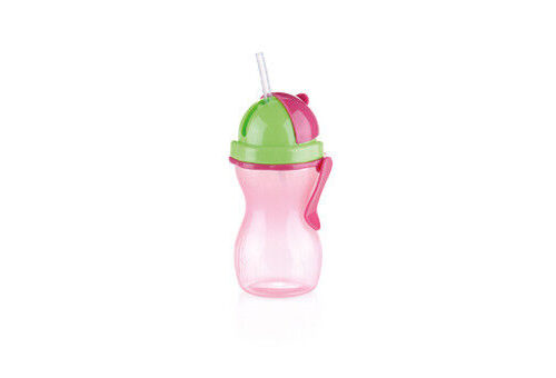 BAMBINI Gyermek szívószálas palack 300 ml