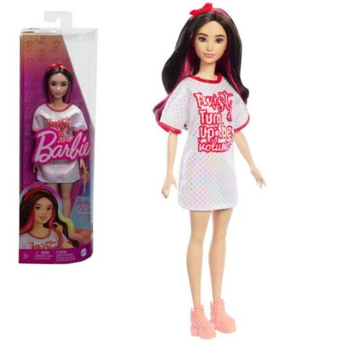 Barbie: Fashionista stílusos baba oversized pólóruhában - Mattel
