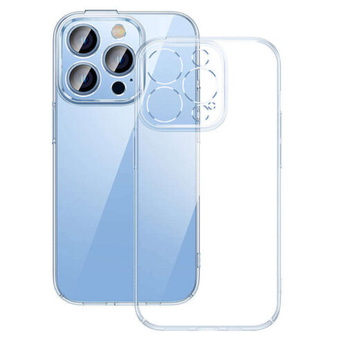 Baseus Crystal iPhone 14 Pro Max átlátszó Tok és üvegfólia (ARJB010102)