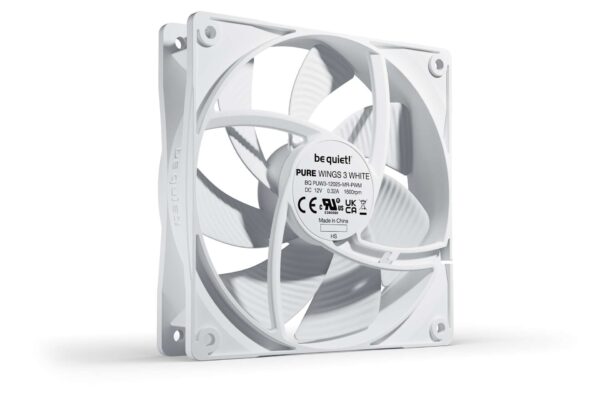 be quiet! Pure Wings 3 - Ventilátor - Fehér - 120mm