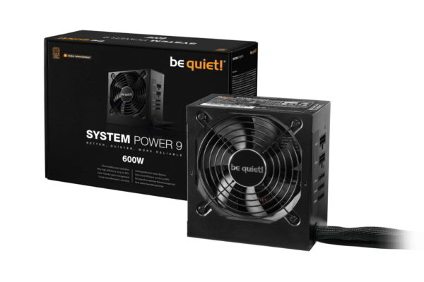 Be Quiet! Tápegység 600W - SYSTEM POWER 9 CM (80+ Bronze