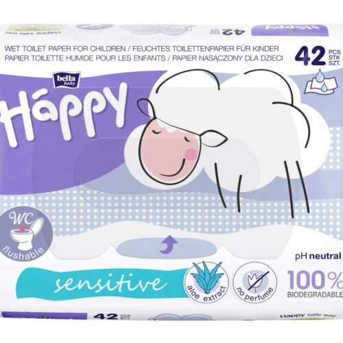 Bella Baby Happy Sensitive Nedves Toalettpapír 42db