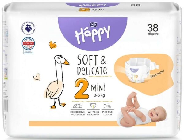 Bella Happy Nadrágpelenka 3-6kg Mini 2 (38db)