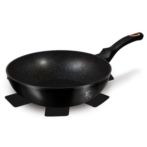 Berlinger Haus BH-1638N Black Rose Collection Wok 28cm alátéttel